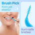 Dental Flossers Brush Picks 2 Pack w/Travel Case (100 Total Count), Dental Floss Glides Easy Between Teeth, Flosser Helps Prevent Tooth Decay & Gu...