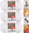 Bernat Softee Chunky Yarn Bundle Super Bulky Number 6, 3 Skeins, White 28005......