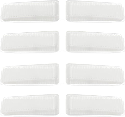 8 Pcs Clear Furniture Leveling Shims, Clear Table Shims,Square Plastic Shims, Toilet Shims for Home Improvement (Transparent-Thin)...