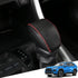 Great-luck Genuine Leather Automatic at Gear Shift Knob Cover Protector Trim,The car Interior Accessories(Black with Red Stitches),for Toyota RAV4...