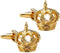 Royal Crown Cufflinks for Men (Gold)...