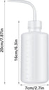 Wash Bottle 2pcs 250ml/8oz Safety Bottles Watering Tools, Economy Plastic Squeeze Washing Cleaning Bottle with Narrow Mouth Scale Labels for Medic...