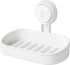 LEVERLOC Soap Dish Holder for Shower Suction Cup Wall Mounted Self Draining NO-Drilling Removable Bar Soap Sponge Holder for Bathroom Bathtub Kitc...