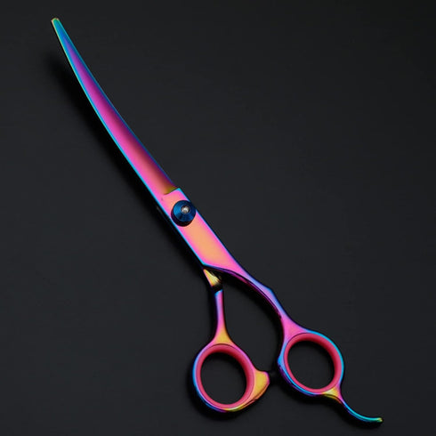 7 in 1 Dog Grooming Scissors Set, Pet Grooming Shears Dog Scissors Stainless Steel Straight & Thinning & Curved Shears Grooming Scissors for Dogs ...