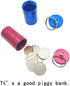 FAYALA Aluminum Waterproof Pill Case Bottle and Pill Container Pill Box 2 Packs Large Aluminum Waterproof Pill Box for Medicine,Metal Pill Keychai...