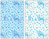60 It's a Boy Blue Baby Shower Miniatures Candy Bar Wrapper and Stickers Decorations, Made in USA (Candy Not Included)...