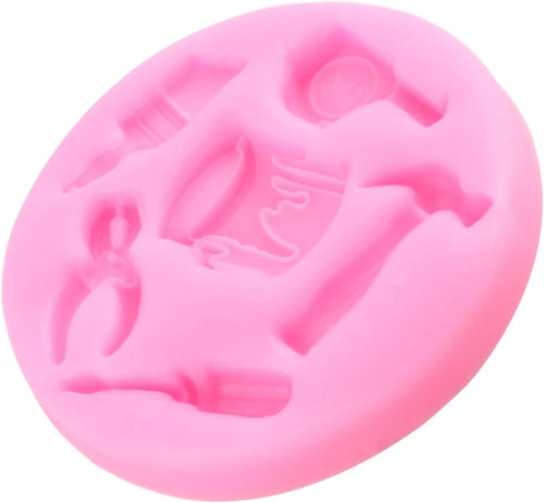 Construction Tools Fondant Silicone Molds Hand Tools Chocolate Mold For Cake Decorating Cupcake Topper Candy Chocolate Gum Paste Polymer Clay...