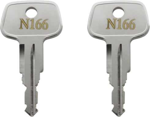 N166 Errebi Key Replacement for Yakima and Thule Ski,Cargo Box,Roof,Crossbars and Carrier Racks,Thule Car Rack Replacement Key - Codes N166 [2 pcs...
