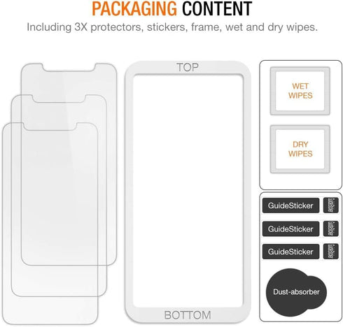 Trianium (3 Packs) Screen Protector Designed for Apple iPhone 11 Pro Max, iPhone XS Max (6.5" 2018) Premium HD Clarity 0.25mm Tempered Glass Scree...