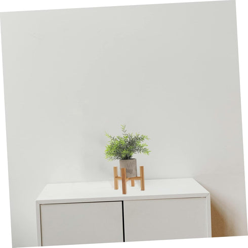 1pc Wooden Planter Stand Bamboo Tray Small Plant Stand Planter Holder Shelf Indoor Flower Pot Rack Bonsai Stand House Plants Midsize Flower Pot Ho...