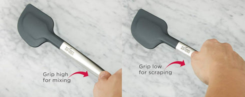 All-Clad Specialty Silicone Kitchen Gadgets Spatula Kitchen Tools, Kitchen Hacks Silver, Stainless Steel and Black...