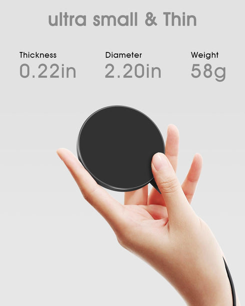 Magnetic Wireless Charger for iPhone 15 Pro Max/15 Pro/15 Plus/15/14 Pro Max/14 Pro/14 Plus/14/13 Pro Max/13 Pro/13 Mini/12 Pro Max/12 Pro, Fast C...