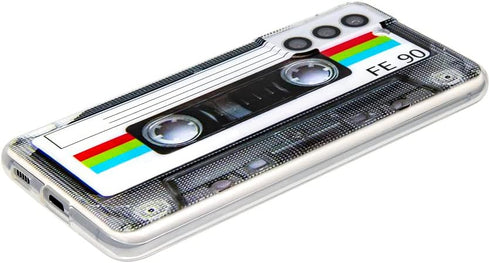 FAteam Case for Galaxy S21 5G Shockproof Scratchproof with TPU Soft Bumper Retro Cassette Tape Case Compatible with Samsung Galaxy S21 5G...