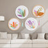 GetfuQi Embroidery Kit for Beginners -4 Sets Embroidery Kit for Adults,Easy Learn Hand Embroidery Set,Funny Plants Stamped Embroidery Starter Kit,...