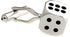 Dice Die Craps Gambling Pair Cufflinks in a Presentation Gift Box & Polishing Cloth...