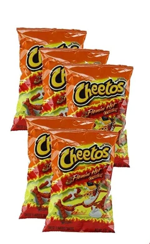 Cheetos Flamin' Hot Crunchy 2.0 oz (Pack of 5)...