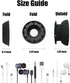MAIRUI Wired Earbud Case Earphone Headphone Cord Organizer Earbuds Wrap Soft Silicone Magnetic Holder Storage Tangle Free Cable Winder(Carbon Blac...