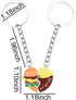 yaozeio Friendship Keychian Gift for Best Friend Bff Couples Avocado Hamburg Keychain for Husband Wife Gifts...
