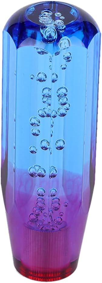 Shift Knob Head, Universal Acrylic Gear Shift Crystal Bubble Car Shifter Manual Car Gear Shift Knob Head Shifter Lever with 2 Mounting Adapters fo...