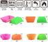 Silicone Baking Cups Cupcake Liners - 24 Pcs Reusable Silicone Molds Including Round, Rectanguar, Square, Flower Food Grade Silicone...