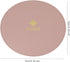 Round Mouse Pad 220x220x2mm, PU Leather Gaming Mouse Mat,Waterproof Non-Slip PU Smooth Mouse Pad Design for Office,Home and Travel (Pink/Silver)...