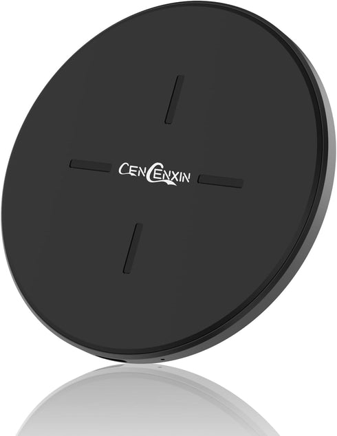 CENCENXIN-C1- Wireless Charger iPhone, Max 15W Qi Super Fast Charging Pad, Metal, USB-C iPhone 14/14 Plus/14 Pro/14 Pro Max/13/13 Mini/SE Samsung ...