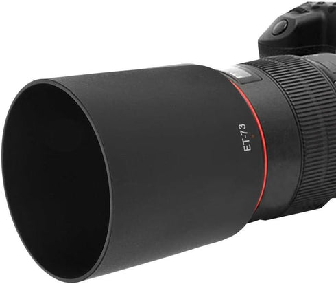 Camera Lens Hood for Canon,ET-73 Plastic Black Camera Mount Lens Hood Fit for Canon EF 100mm f/2.8L Macro is USM Lens,Lens Hood...