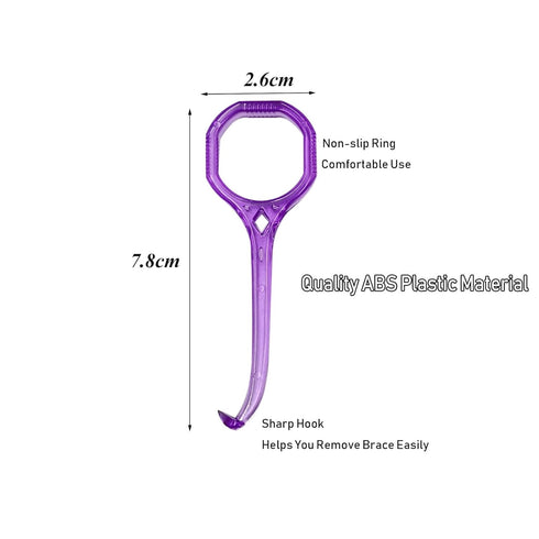 Aligner Remover Tool, 4 Pcs Clear Aligner Removal Tool for Invisible Removable Braces, Oral Care Disassembly Accessories - 4 Colors B...