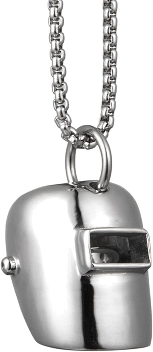 Hiphop Classic Welder Mask Pendant Necklaces for Welding Artisan Fashion Jewelry 27.5"...
