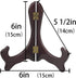 Artliving 6 inch wood-like Easels Plate Stand Holder Display Stands -Set of 4...