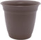 The HC Companies 8 Inch Eclipse Round Planter with Saucer - Indoor Outdoor Plant Pot for Flowers, Vegetables, and Herbs, Cappuccino...