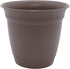 The HC Companies 8 Inch Eclipse Round Planter with Saucer - Indoor Outdoor Plant Pot for Flowers, Vegetables, and Herbs, Cappuccino...