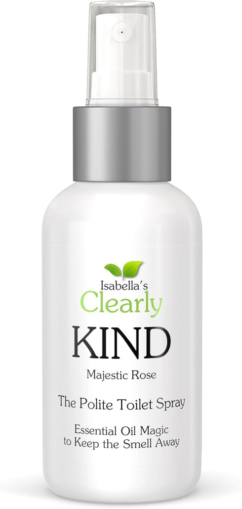 Clearly KIND, The Polite Odor Eliminator "Before you Poop" Toilet Spray | Pre Poo Essential Oil Magic Keeps the Smell Away | 100% Natural Bathroom...