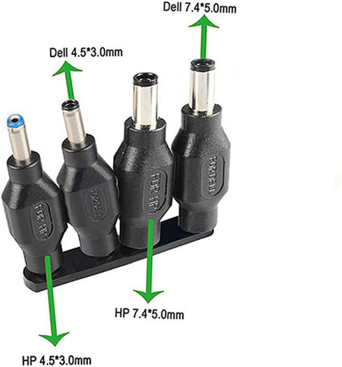aceyoon 38 PCS Universal Laptop DC Power Adapter Tips 5.5 mm x 2.1 mm DC AC Power Adapter Kits Connector for Thinkpad Power Supply Plug Jack Sets...