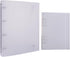 2Pcs/Set 1Pcs A4 4 Ring And1Pcs A5 6 Ring Binder Cover Clean Transparent Soft PVC for Refillable Notebook Shell withMatte surfaceforStamp & Die St...