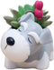 Cute Planter Animal Shaped Cartoon Home Decoration Succulent Vase Flower Pots (Schnauzer)...