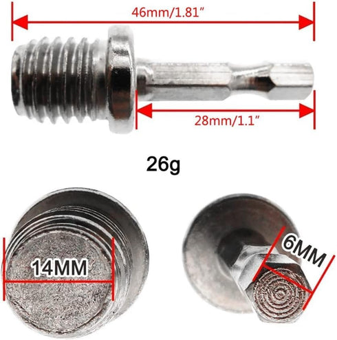Electric Drill Accessories, 2Pcs Hex Socket Adapter Converter, M10+M14, Woodworking, Impact Power Drill Sockets Adapter Chuck Hex Shank Converter ...