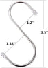 S Hooks Heavy Duty, S Hooks for Hanging Plants,Clothes,Pots,Pans,Cups,Bags,Jeans,Towels and in Work Shop,Bathroom,Garden 10 Pack 3.5Inch...