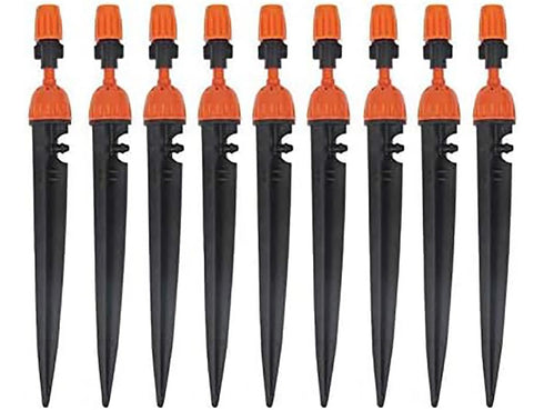 CTKcom Micro Spray Adjustable 360 Degree Water Flow Irrigation Drippers on Stake Emitter Drip System,Pack of 25...