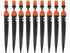 CTKcom Micro Spray Adjustable 360 Degree Water Flow Irrigation Drippers on Stake Emitter Drip System,Pack of 25...