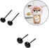 BESTCYC 1Box(100pcs) 3-12mm 10 Different Size Mini Black Glass Eyes Needle Felting Bears Dolls Toy Teddy Puppets Decoys Sewing Arts Crafts Eyes Ki...