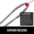GORILLA GRIP Stainless Steel Heat Resistant Kitchen Tongs for Cooking, 9 + 12 Inch, Set of 2 BBQ Tong, Non Scratch Silicone Tip for Pan, Strong Gr...