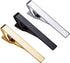 Roctee Tie Clips for Men, 3 Pack Classic Tie Clip Silver Gold Black Necktie Tie Bar Pinch Clips Suitable for Wedding Anniversary Business...