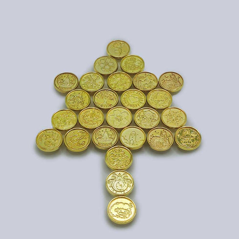 15pcs Boxed Wax Seal Stamp, Random Pattern, Removable Round Seal Stamp Head, for Gift Wrapping, Envelope Sealing, Party Invitation, Scrapbooking, ...