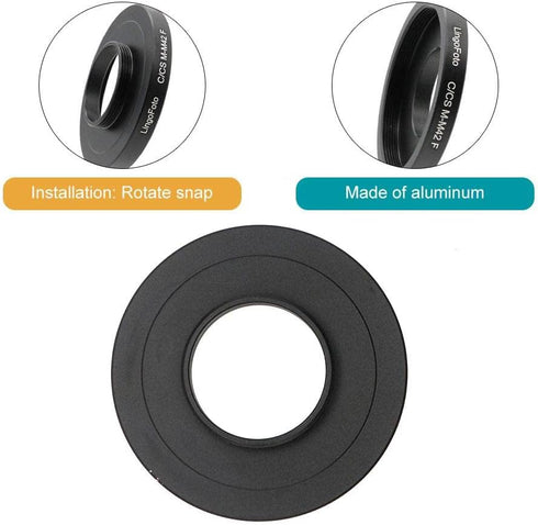 Macro Lens Adapter for M42 Screw Mount Lens to C/CS Camera, M42*0.75mm...