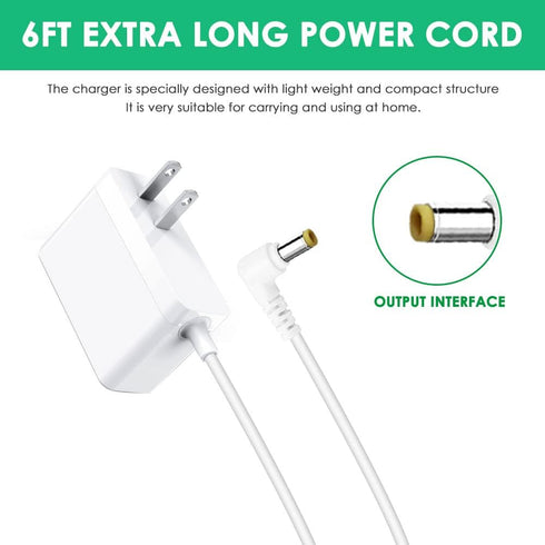 Replacement Charger Compatible with VTech DM221 DM221-2 DM223 DM251 Parent and Baby Units, Charging Cord for DM111 DM112 DM222 DM271 Parent Unit S...