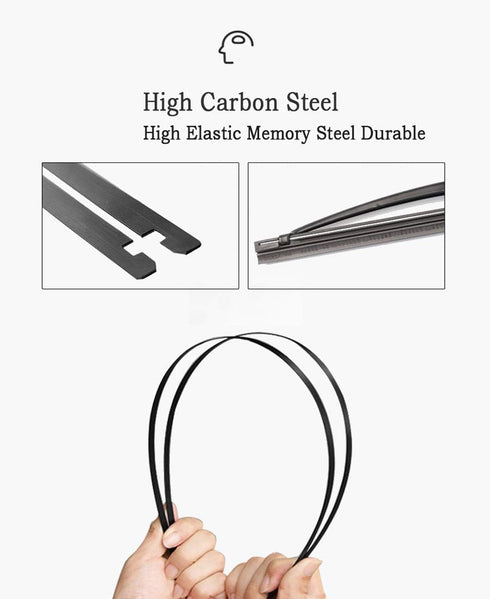 VTOGOI® Windshield Wiper Blades Replacement for 2005-2010 Ford Explorer/2003-2009 Honda Element/2009-2014 Nissan Cube,Original Factory Quality Fro...