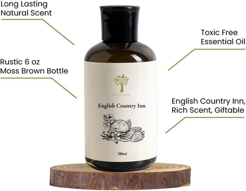PRISTINE English Country Inn | Inspired by Ritz-Carlton Hotel Reed Diffuser Refill with Free Reed Stick | Jasmine, Strawberry, Vanilla Oil Diffuse...