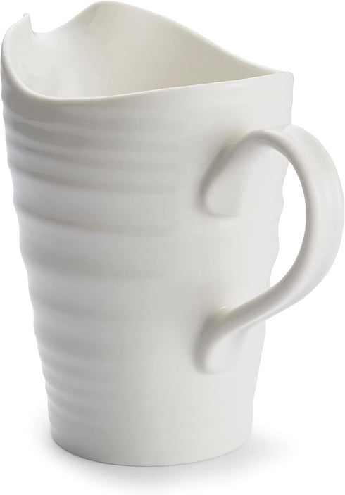 Portmeirion Sophie Conran White Medium Pitcher with Handle | 28 Oz Creamer Pitcher for Coffee and Milk | Made from Fine Porcelain | Dishwasher and...