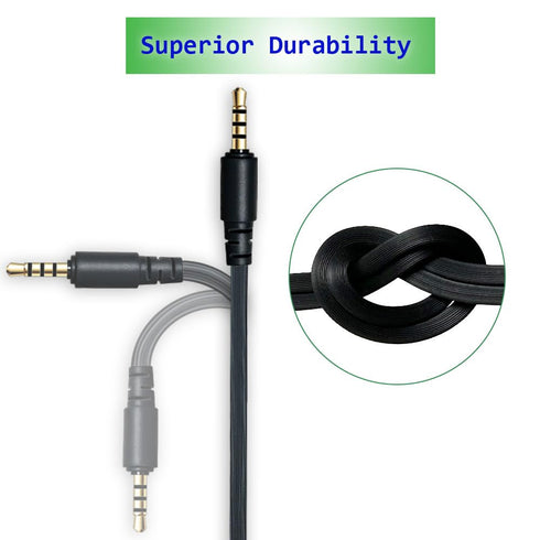 Replacement Audio Aux Cable for Razer BlackShark V2 Pro wireless Gaming headsets (Black)...